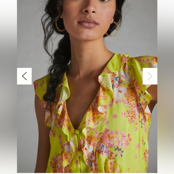 Maeve by Anthropologie Ashlee Ruffled Blouse - Picture 2 of 6